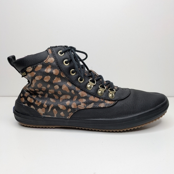 Keds Scout Boot High Top Cheetah Animal Lace Up Water Resistant Women's Size 9.5 - Picture 1 of 8